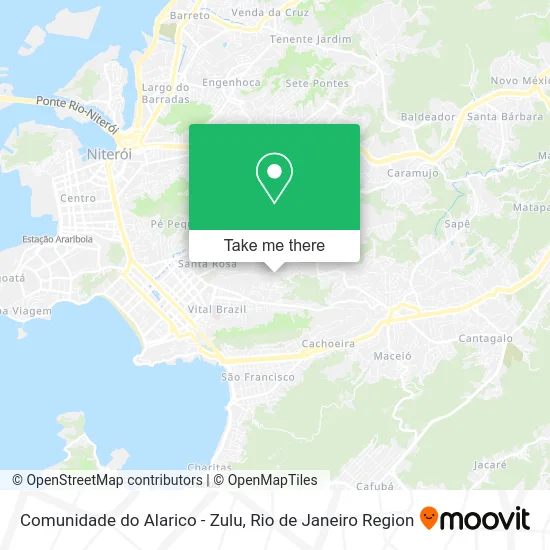 Comunidade do Alarico - Zulu map