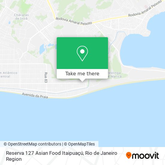 Reserva 127 Asian Food Itaipuaçú map