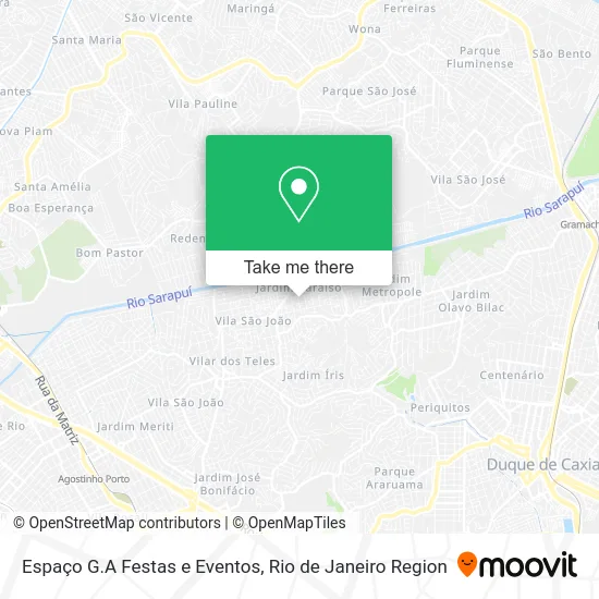 Espaço G.A Festas e Eventos map