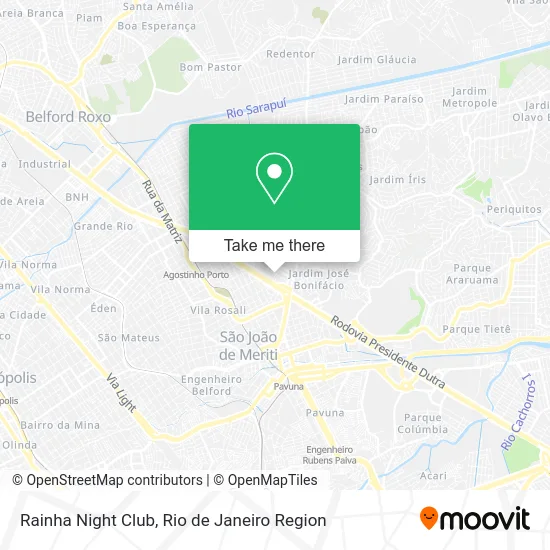 Rainha Night Club map