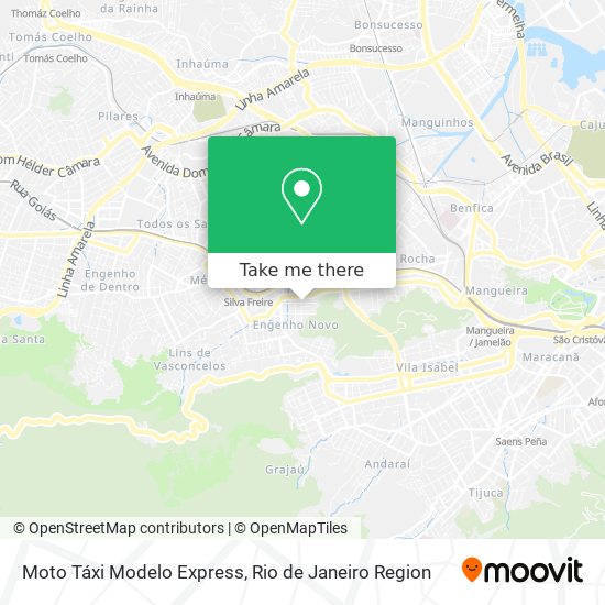 Mapa Moto Táxi Modelo Express