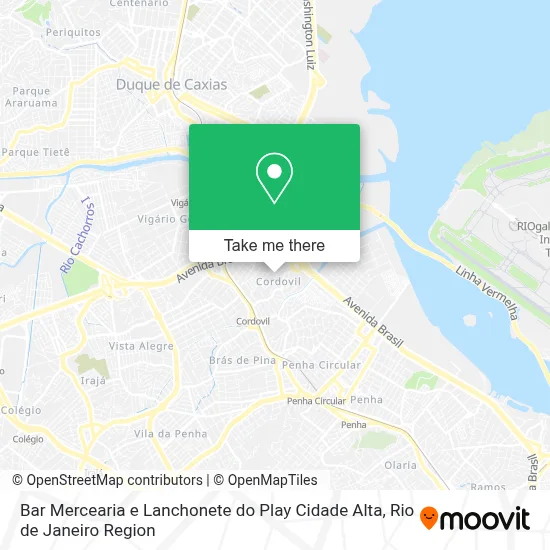 Bar Mercearia e Lanchonete do Play Cidade Alta map