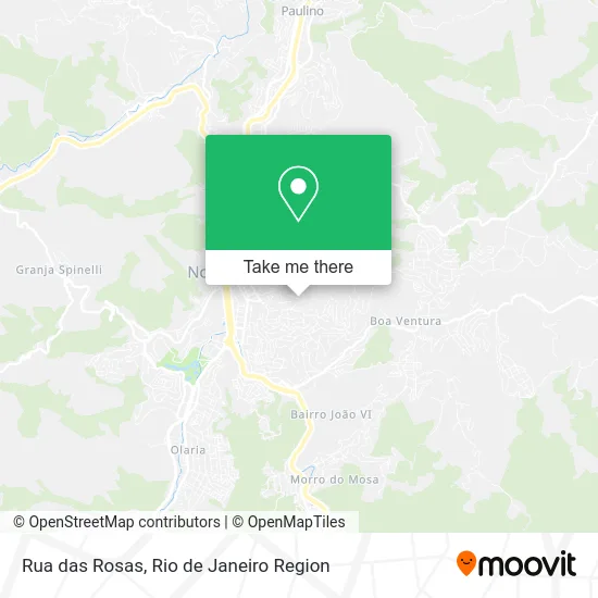 Rua das Rosas map