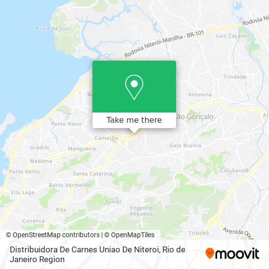 Distribuidora De Carnes Uniao De Niteroi map