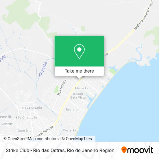 Strike Club - Rio das Ostras map