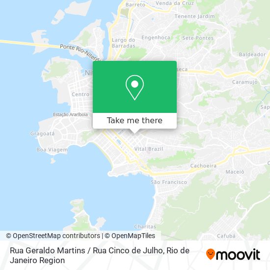 Mapa Rua Geraldo Martins / Rua Cinco de Julho