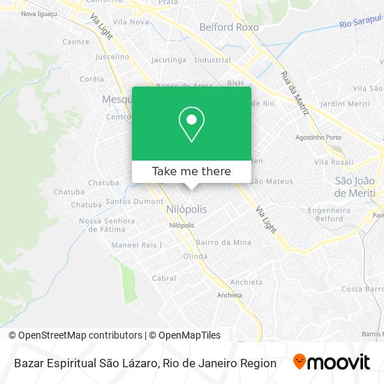 Bazar Espiritual São Lázaro map