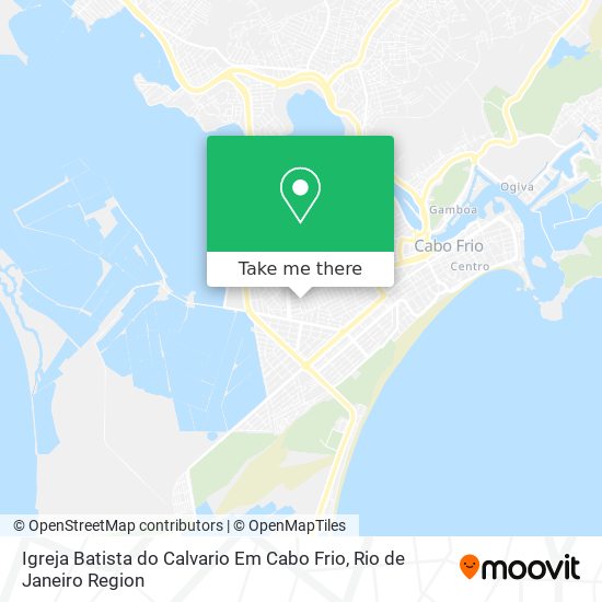 Mapa Igreja Batista do Calvario Em Cabo Frio