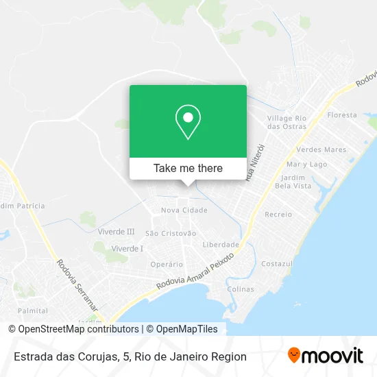 Estrada das Corujas, 5 map