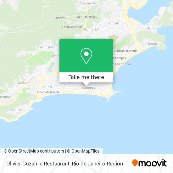 Olivier Cozan le Restaurant map