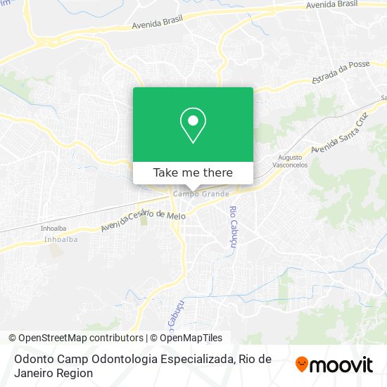 Mapa Odonto Camp Odontologia Especializada