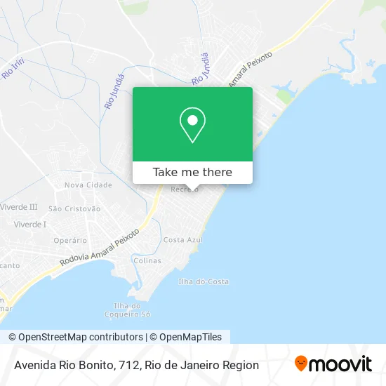 Avenida Rio Bonito, 712 map