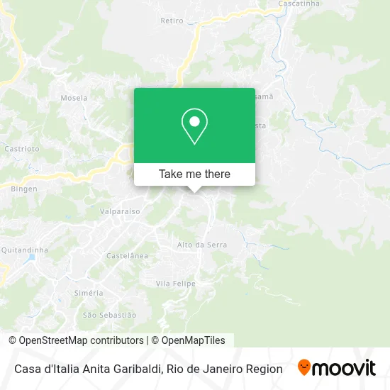 Casa d'Italia Anita Garibaldi map