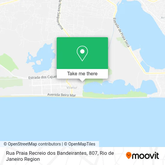 Rua Praia Recreio dos Bandeirantes, 807 map