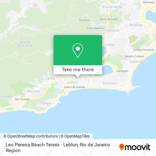 Mapa Leo Pereira Beach Tennis - Leblon