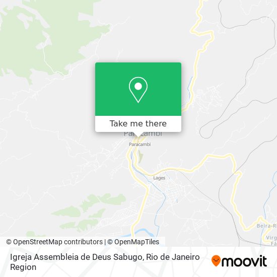 Mapa Igreja Assembleia de Deus Sabugo