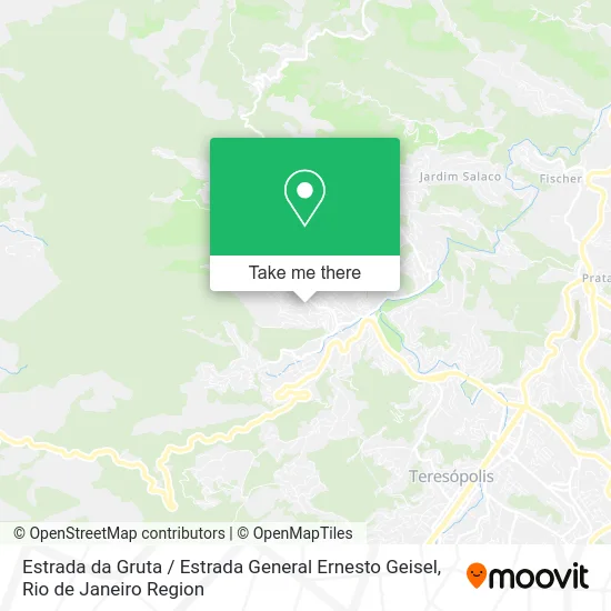 Estrada da Gruta / Estrada General Ernesto Geisel map