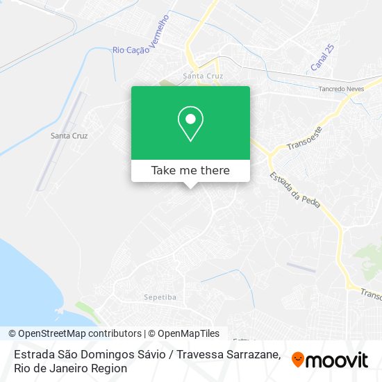 Estrada São Domingos Sávio / Travessa Sarrazane map