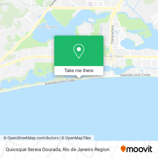 Quiosque Sereia Dourada map