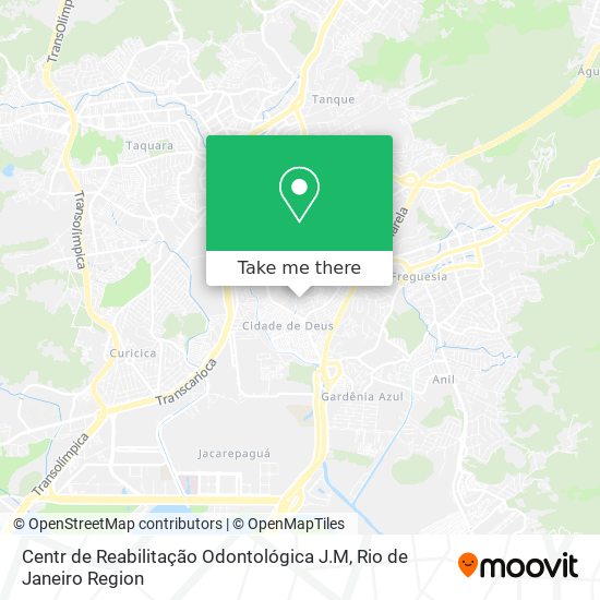 Mapa Centr de Reabilitação Odontológica J.M