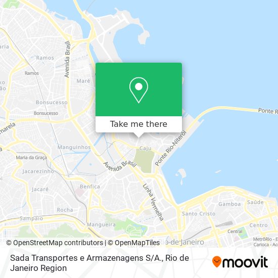 Mapa Sada Transportes e Armazenagens S / A.