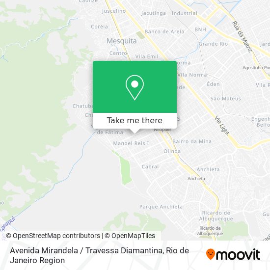 Avenida Mirandela / Travessa Diamantina map