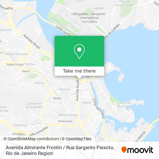 Mapa Avenida Almirante Frontin / Rua Sargento Peixoto