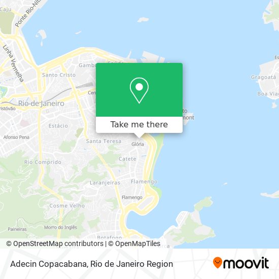 Adecin Copacabana map