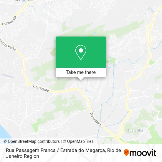 Rua Passagem Franca / Estrada do Magarça map