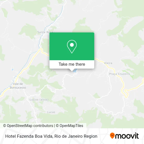 Hotel Fazenda Boa Vida map
