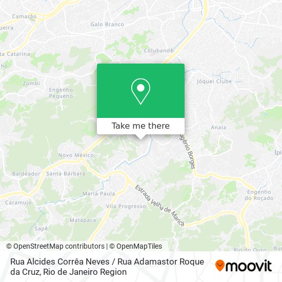 Mapa Rua Alcides Corrêa Neves / Rua Adamastor Roque da Cruz