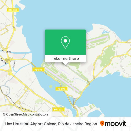 Linx Hotel Intl Airport Galeao map