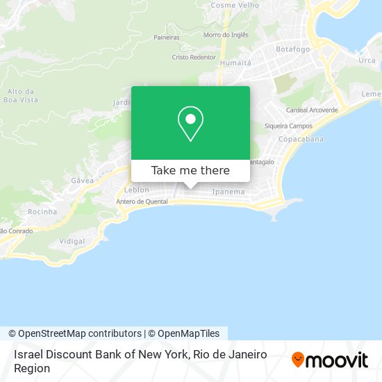 Israel Discount Bank of New York map