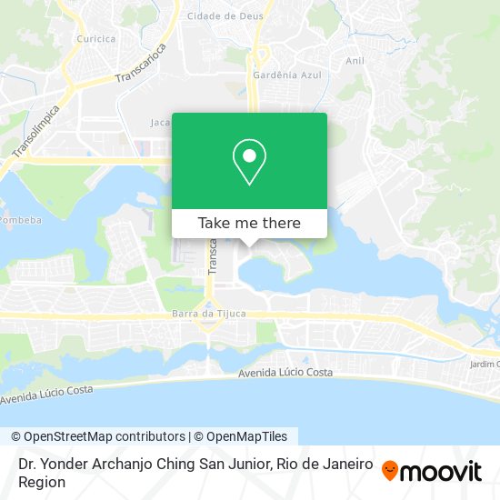 Dr. Yonder Archanjo Ching San Junior map