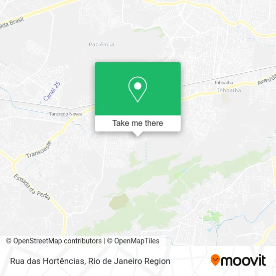Rua das Hortências map