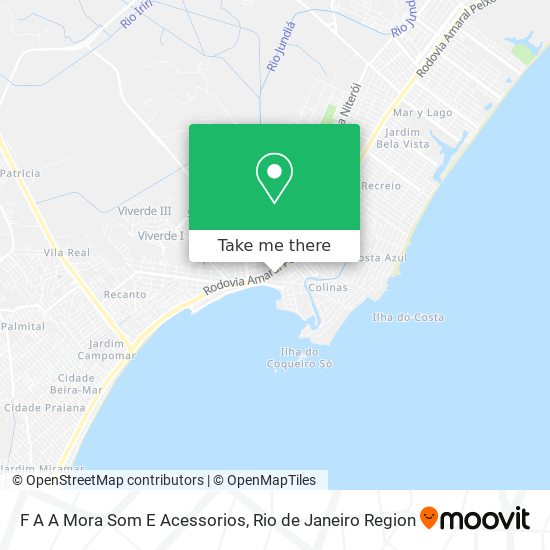 F A A Mora Som E Acessorios map