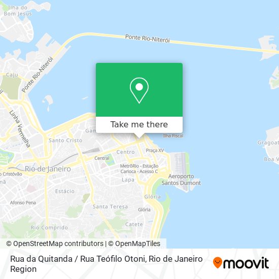 Mapa Rua da Quitanda / Rua Teófilo Otoni