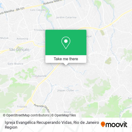 Igreja Evangélica Recuperando Vidas map