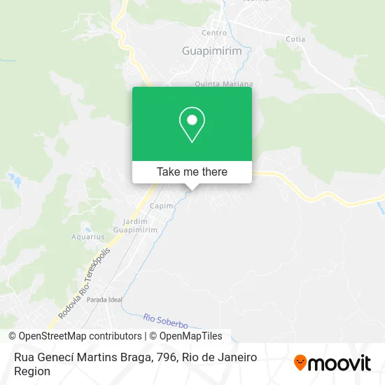 Rua Genecí Martins Braga, 796 map