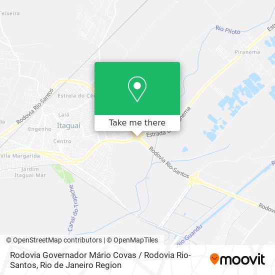 Mapa Rodovia Governador Mário Covas / Rodovia Rio-Santos