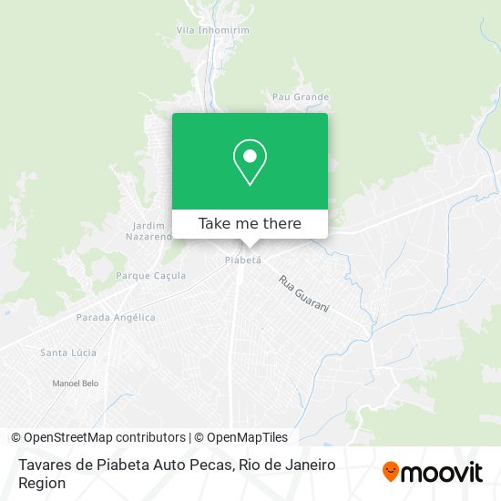 Mapa Tavares de Piabeta Auto Pecas