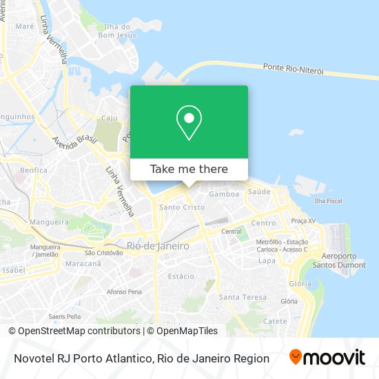 Mapa Novotel RJ Porto Atlantico