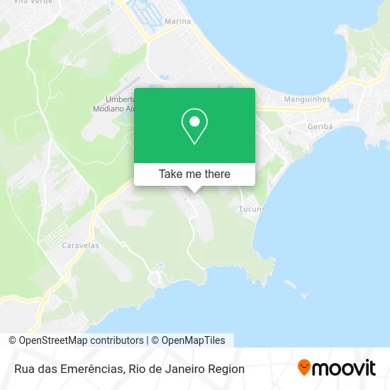 Rua das Emerências map