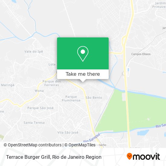 Mapa Terrace Burger Grill