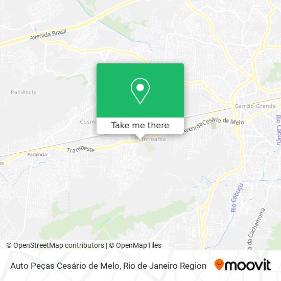 Auto Peças Cesário de Melo map
