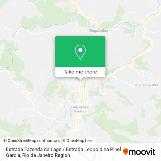 Estrada Fazenda da Lage / Estrada Leopoldina Pinel Garcia map