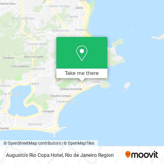 Augusto's Rio Copa Hotel map