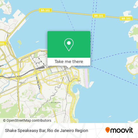 Shake Speakeasy Bar map