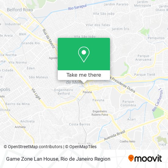 Game Zone Lan House map