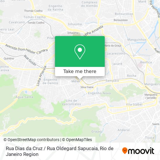 Mapa Rua Dias da Cruz / Rua Oldegard Sapucaia